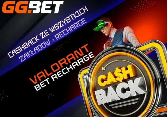 Cashback ze WSZYSTKICH zakładów = recharge